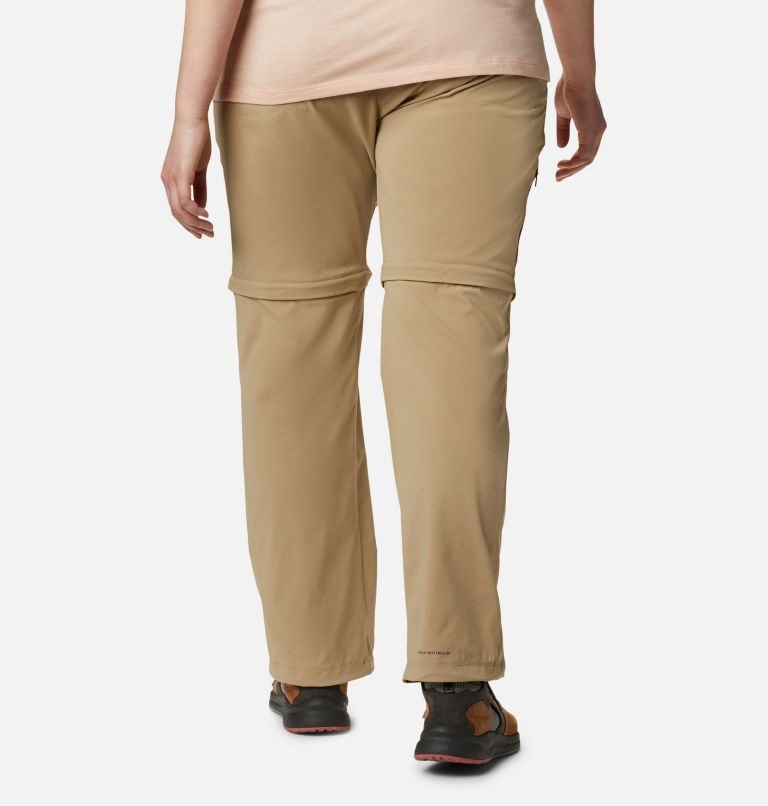 Women's Columbia Saturday Trail II Convertible Pants Khaki | Plus Size CA-W65C3